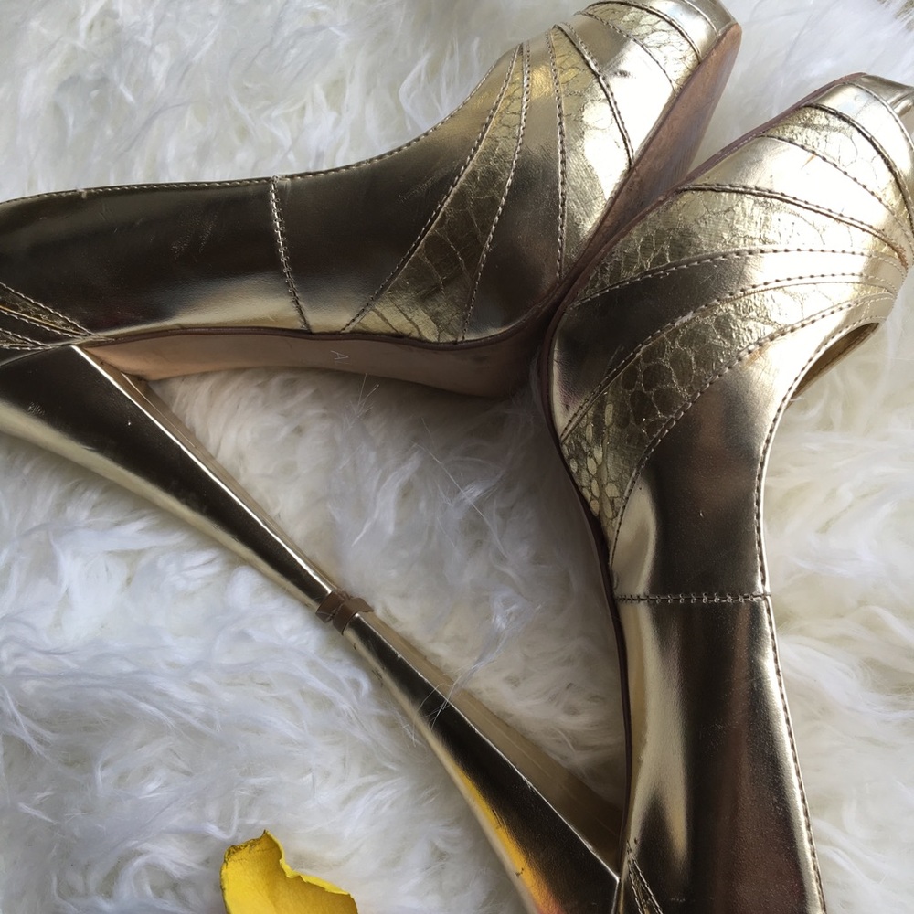 Aldo gold metallic platforms - Picture 4 of 6